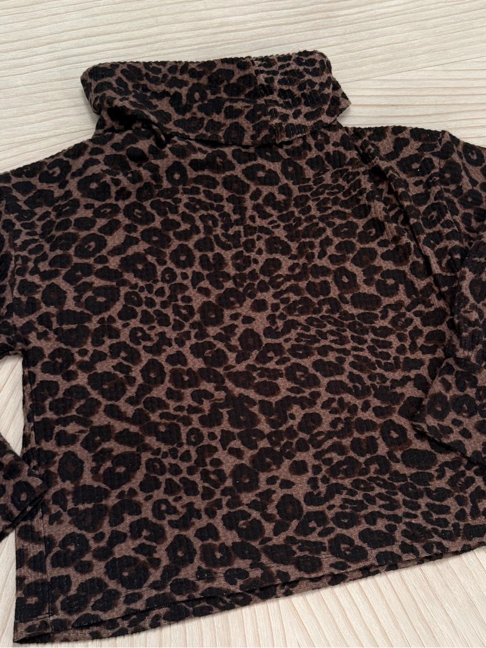 Sanctuary Leopard Print Cowl Neck Sweater - Brown/Black